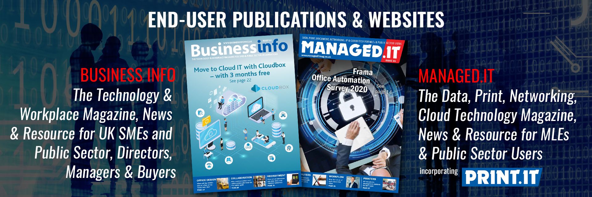 End-user publications and websites — Business Info and Managed.IT